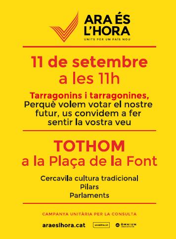 Actes Diada Nacional de Catalunya. La història és nostra i la fan els pobles.