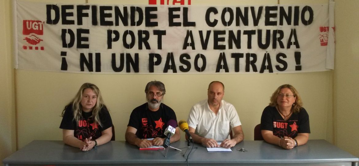 Roda de premsa UGT PortAventura