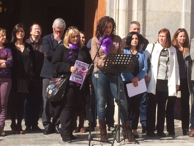 Acte institucional Ajuntament de Tarragona, lectura manifest #8Març