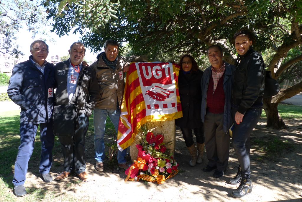 Recull d'imatges Ofrena Floral monument a Pablo Iglesias i Premis Primer de Maig