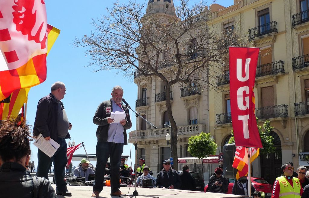 Primer de Maig 2016. Joan Llort, secretari general de la UGT Comarques de Tarragona