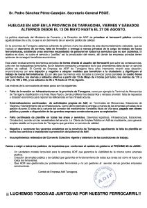 comunicat Pedro Sánchez