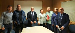 reunió comitè amb consellera i oscar peris