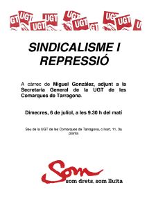 SINDICALISME I REPRESSIÓ foto
