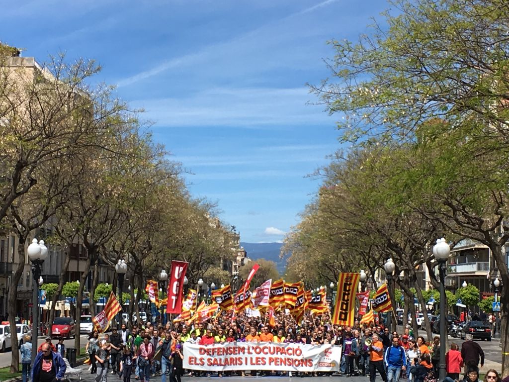 Recull imatges manifestació 1 de Maig