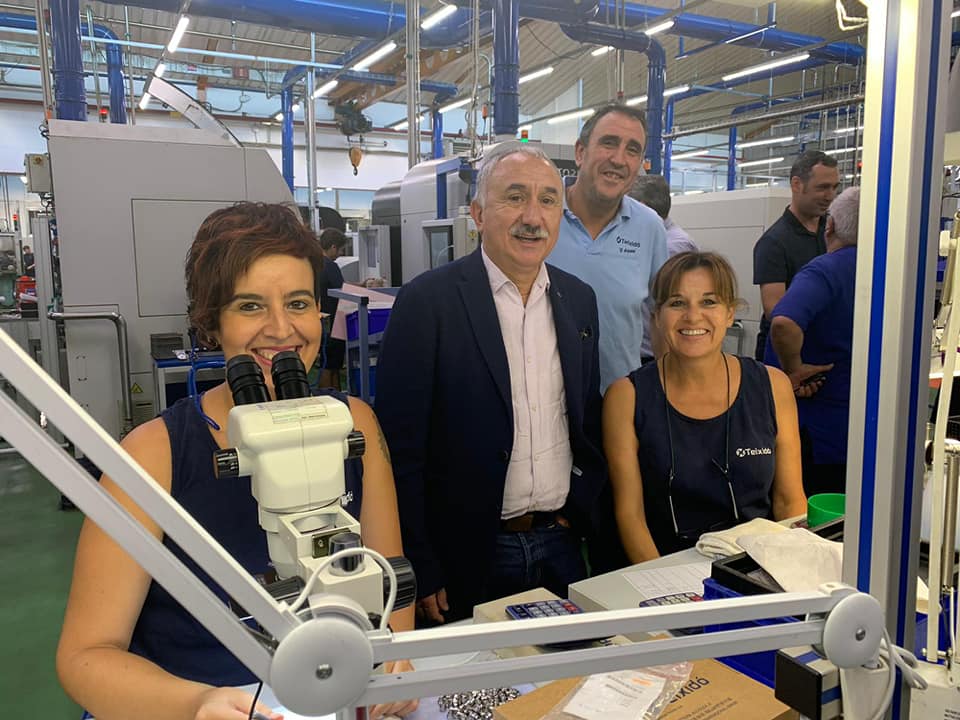 Josep M. Àlvarez dóna suport a UGT a Indústries Teixidó